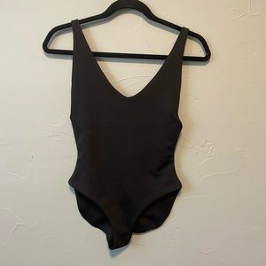Low back swim suit